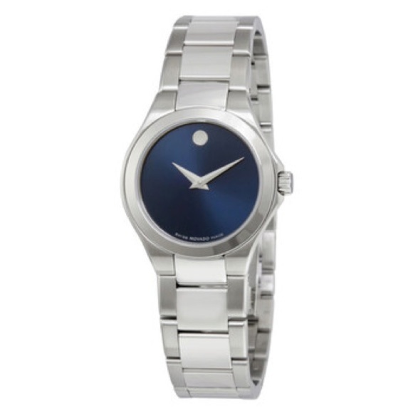 Movado Defio Blue Dial Ladies Watch - Picture 1 of 13